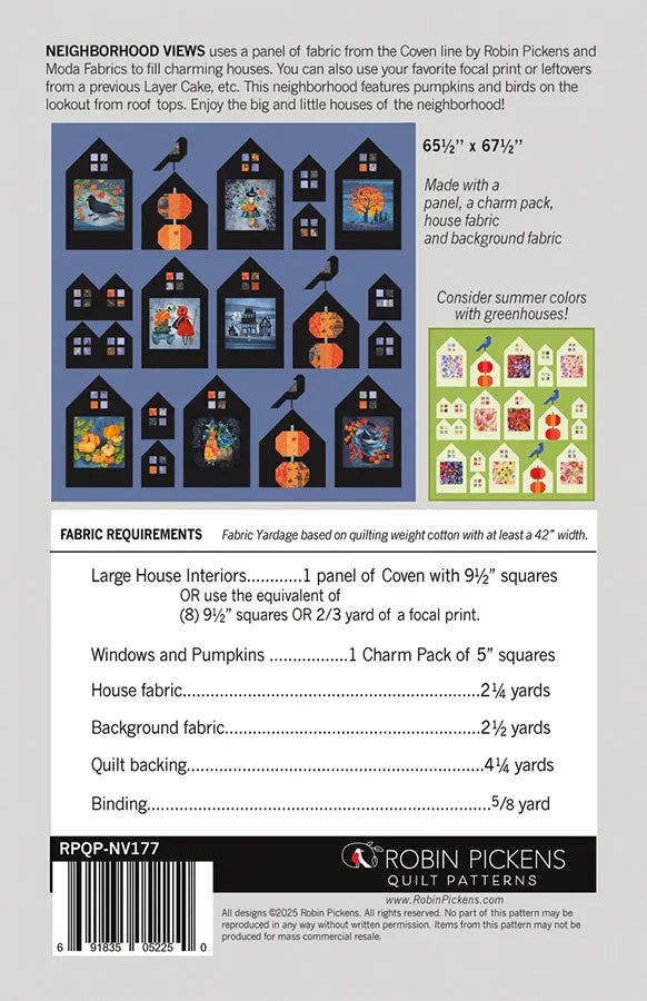 Pre-Order - Neighborhood Views Pattern - RPQP NV177