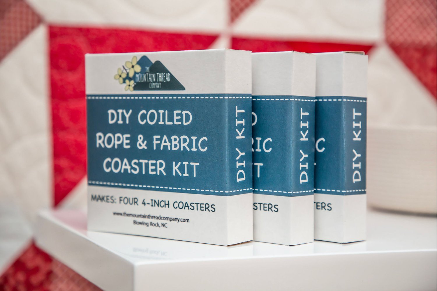 DIY Coiled Rope & Fabric Coaster Kit