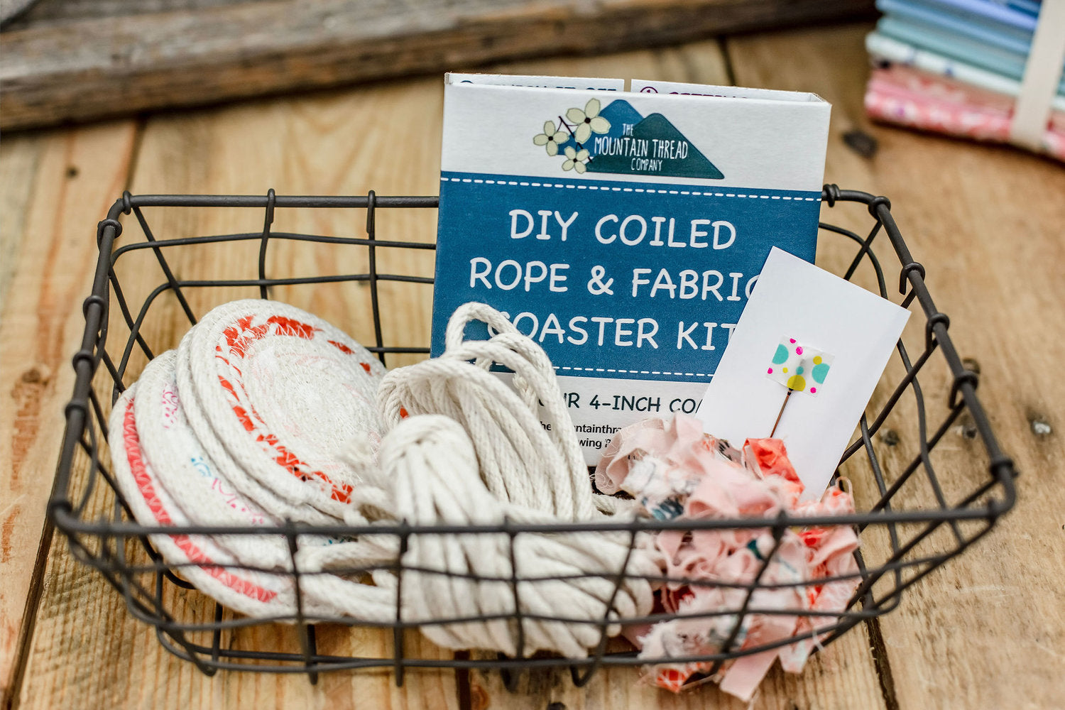 DIY Coiled Rope & Fabric Coaster Kit – The Sewing House, Inc