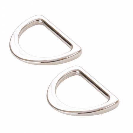 D Ring Flat 1in Nickel set of two - HAR1-DR-NTWO