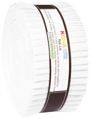 Kona Cotton Solids Roll - White - R0590190