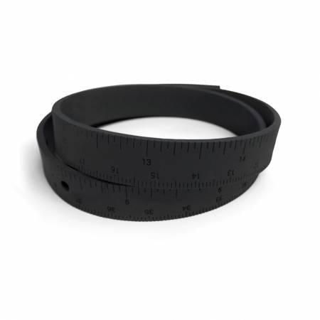 Rubber Wrist Ruler Black