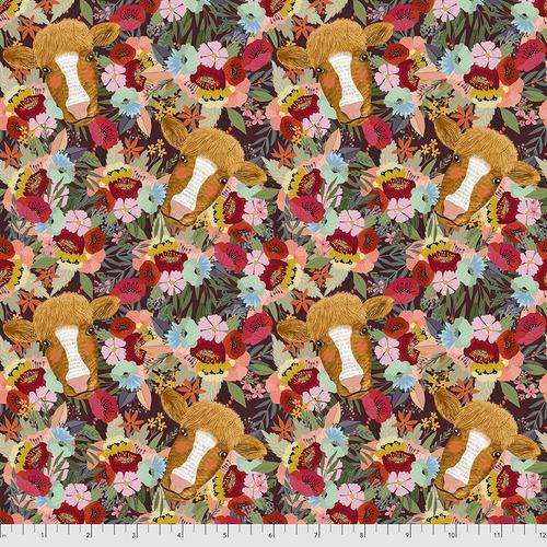 Floral Cow- Multi - PWMC004.XMULTI