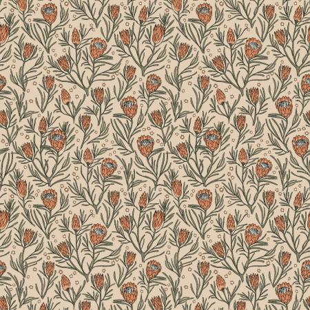 Get Out And Explore- Gemma Earthy Botanics- King Protea- MT102-KP2- RJR Fabrics