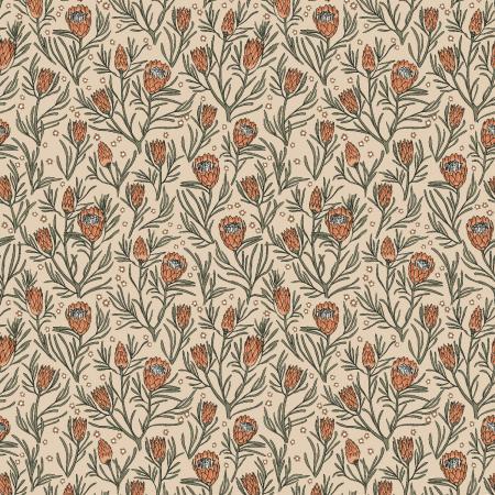 Get Out And Explore- Gemma Earthy Botanics- King Protea- MT102-KP2- RJR Fabrics