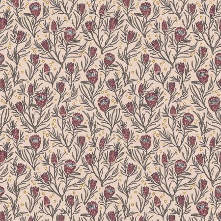 Get Out And Explore- Gemma Earthy Botanics- Queen Protea- MT102-QP3- RJR Fabrics