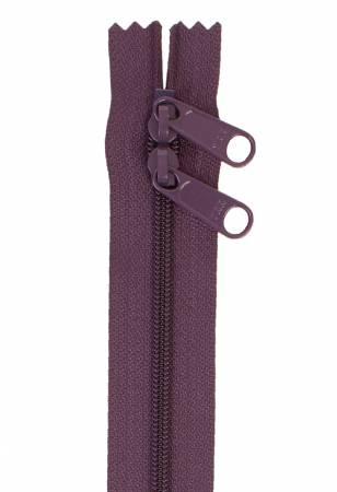 Handbag Zipper 30" Eggplant Double Slide - ZIP30-240