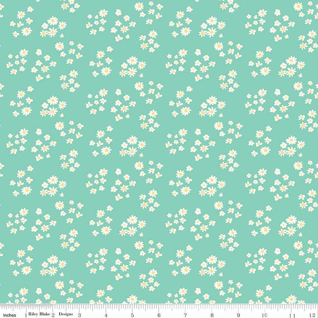 Hello Spring Daisies Seafoam- C12962-SEAFOAM