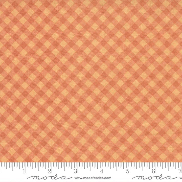 Late October Orange Gingham Check Plaids- 55597 12- Sweetwater