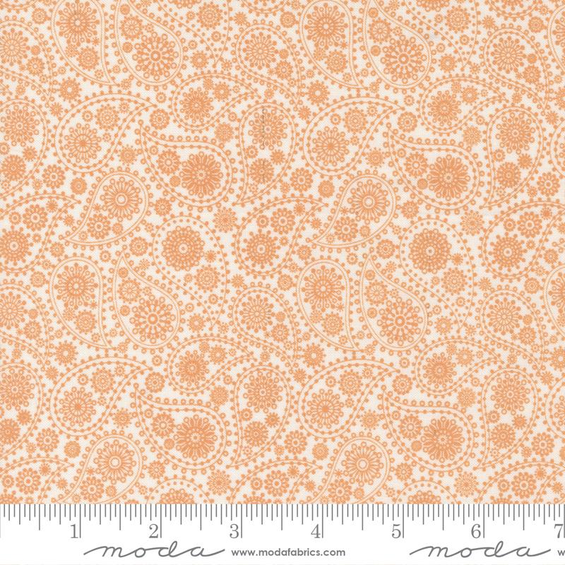 Late October Orange White Paisley- 55590 22- Sweetwater