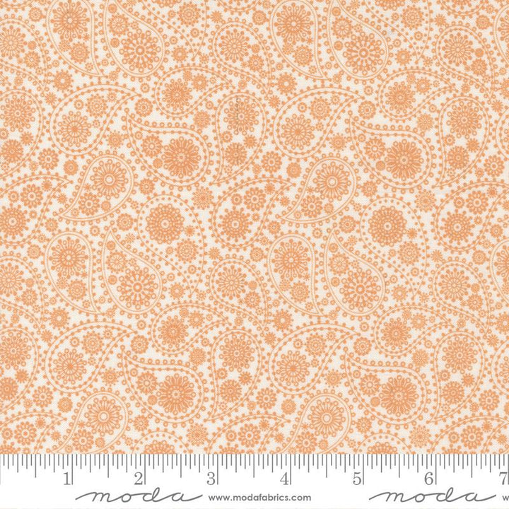 Late October Orange White Paisley- 55590 22- Sweetwater