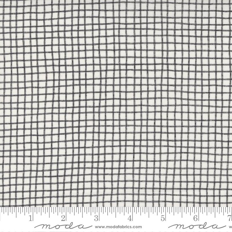 Late October Vanilla Black Grid Check- 55592 13- Sweetwater