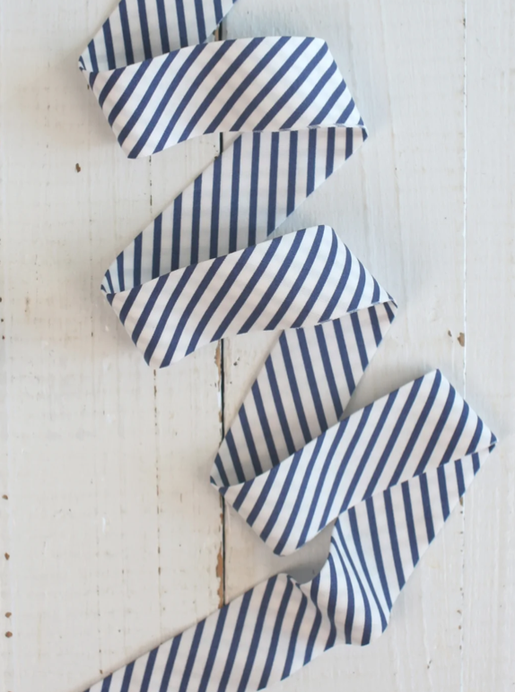 Navy Stripe Binding- Bessie Pearl Textiles