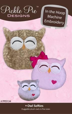 Owl Softies In The Hoop Machine Embroidery Design CD - PPD134