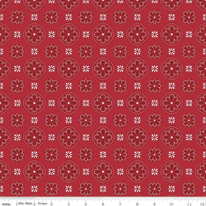 Picadilly Bandana - Red - C11891-Red