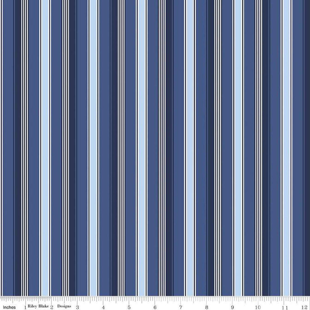 Picadilly Stripes - Blue - C11894-Blue