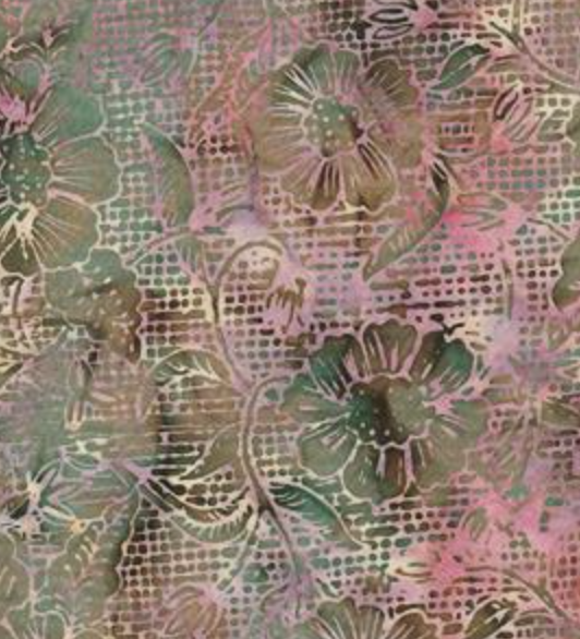 Pink Floral- 5432- Batik Textiles