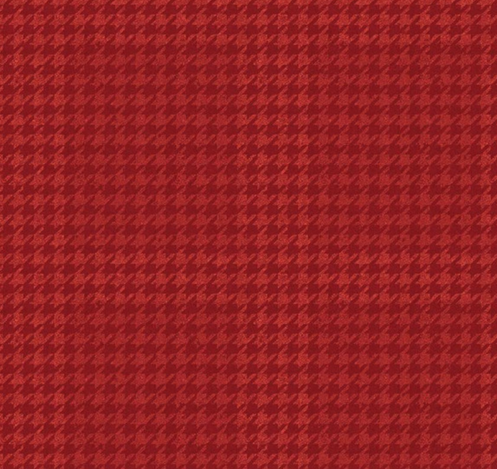 Plaids Houndstooth Red - C637-RED - Riley Blake