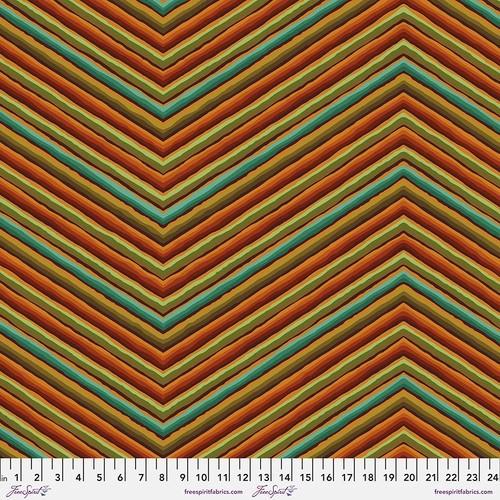 85 & Fabulous - Chevron Stripe - Ochre - PWGP090.OCHRE