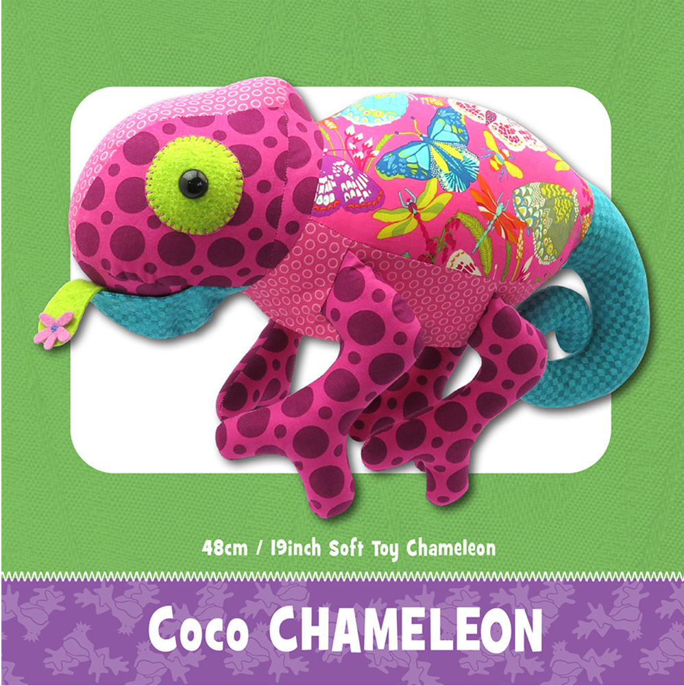 Coco Chameleon Soft Toy Sewing Pattern