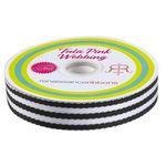 Tula Pink Webbing Black White- RRTKS9107- Renaissance Ribbons