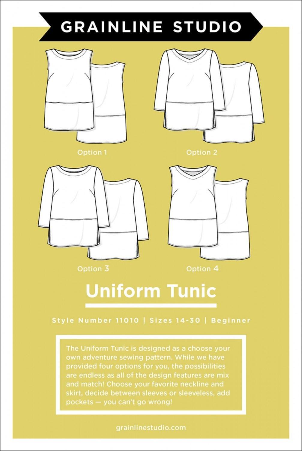 Uniform Tunic: Sizes 0-18- GS11010- Grainline Studio